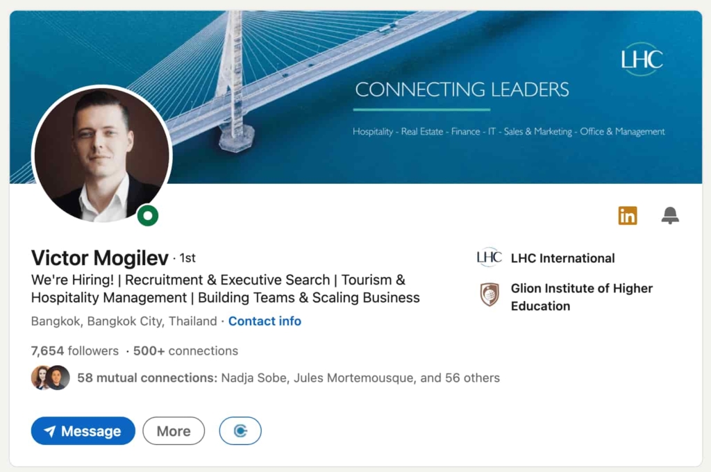 LinkedIn Profile – Victor Mogilev LinkedIn Profile - Victor Mogilev