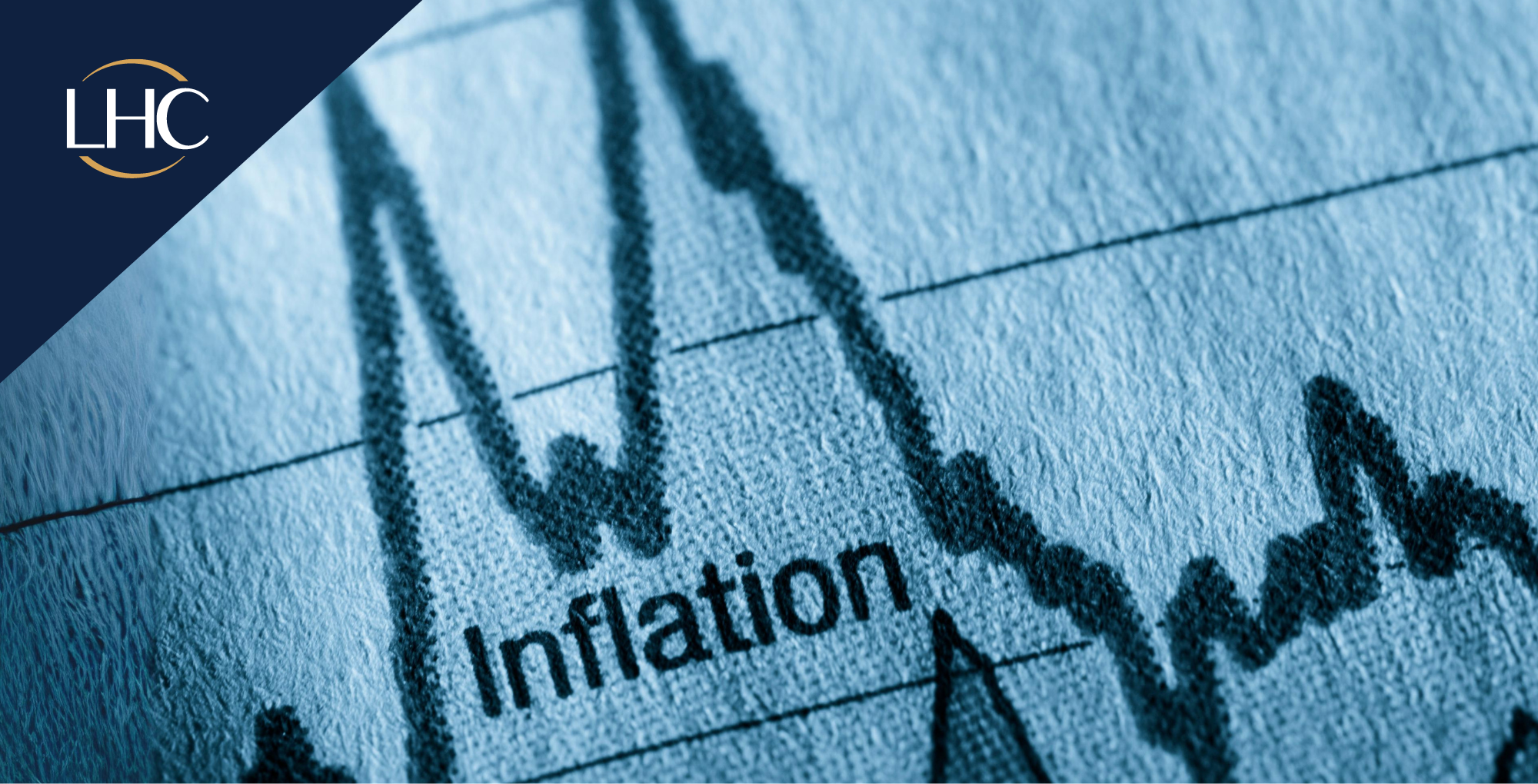 Graph showing curve of inflation, LHC